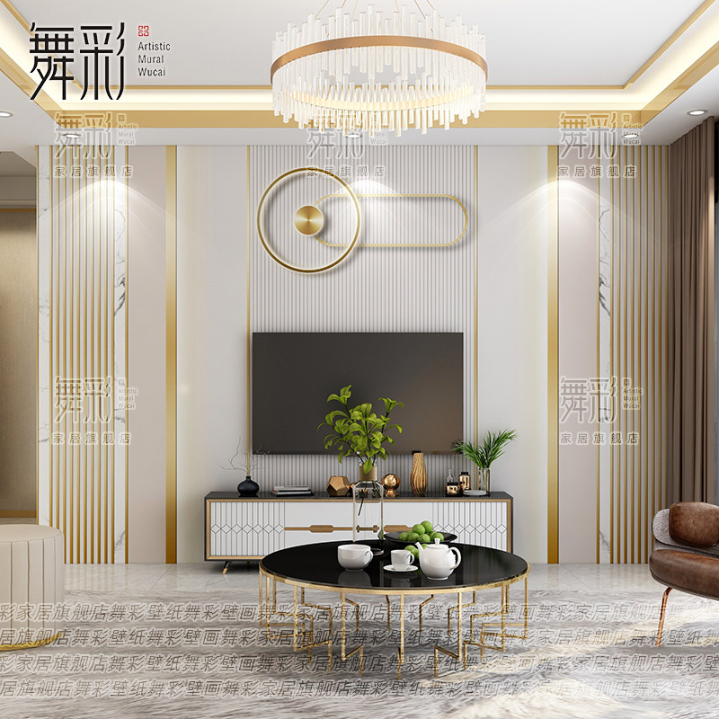 壁布现代轻奢3d格栅电视背景墙壁纸客厅沙发卧室墙布2022新款壁画,淘宝优惠券,粉丝福利购,淘宝优惠卷
