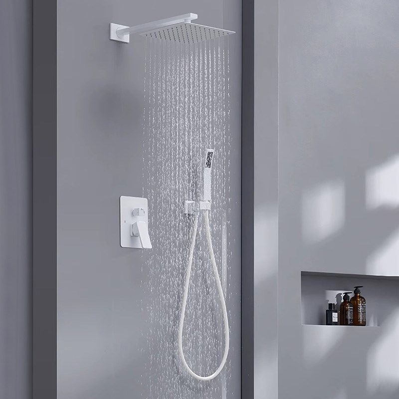 枪灰淋浴花洒套装全铜家用浴室入墙式增压喷头一体热熔冷热沐浴器,淘宝优惠券,粉丝福利购,淘宝优惠卷