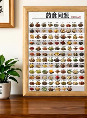 药食同源食养为先摆台相框