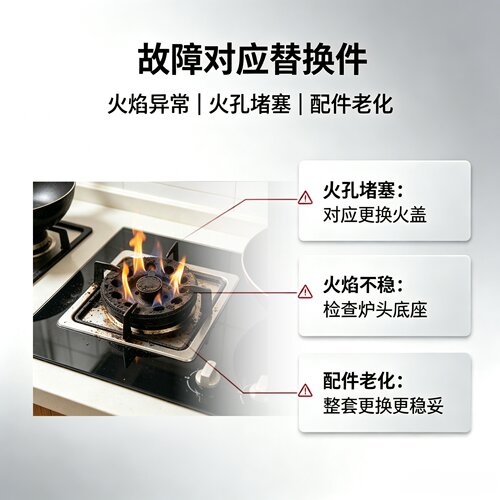 适用方太燃气灶HA6B HA7B HC26BE HC78BE火盖底座分火器炉头配件 - 图2