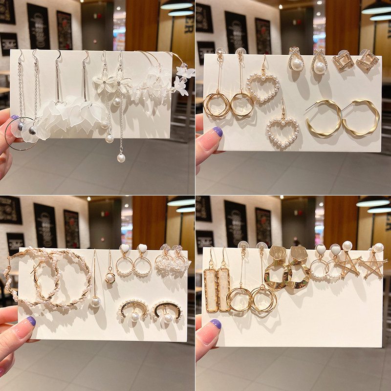 耳环2021年新款潮白色耳钉流苏长款韩国网红时尚个性气质耳坠耳饰,淘宝优惠券,粉丝福利购,淘宝优惠卷