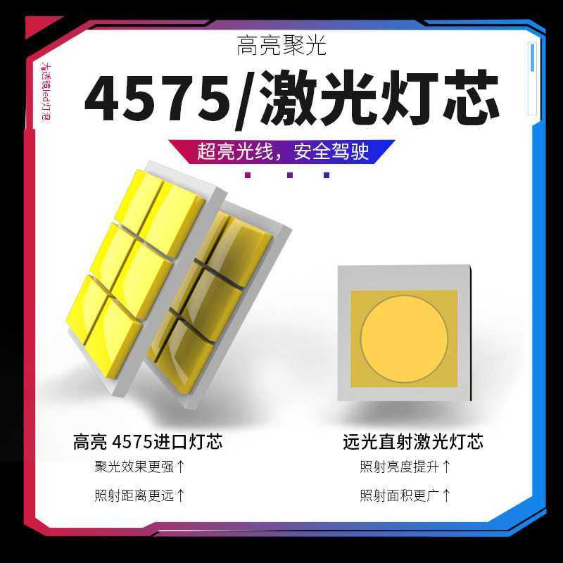 汽车led透镜大灯高亮度改装H4透镜强光超亮双光远近一体矩阵灯泡,淘宝优惠券,粉丝福利购,淘宝优惠卷