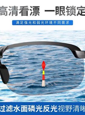 鱼眼镜技术湖泊射鱼钓鱼眼镜高清变色偏光水底找鱼开车男一件代发