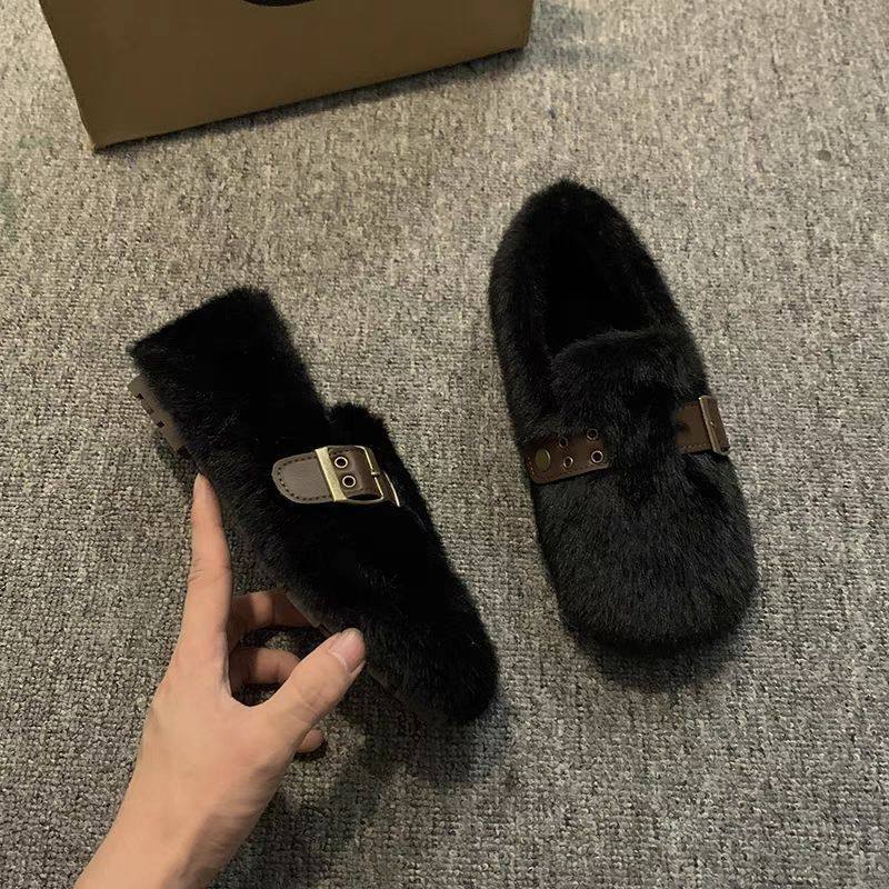 网红毛毛鞋冬天外穿2025年新款秋冬软底加绒豆豆加厚保暖棉鞋女,淘宝优惠券,粉丝福利购,淘宝优惠卷