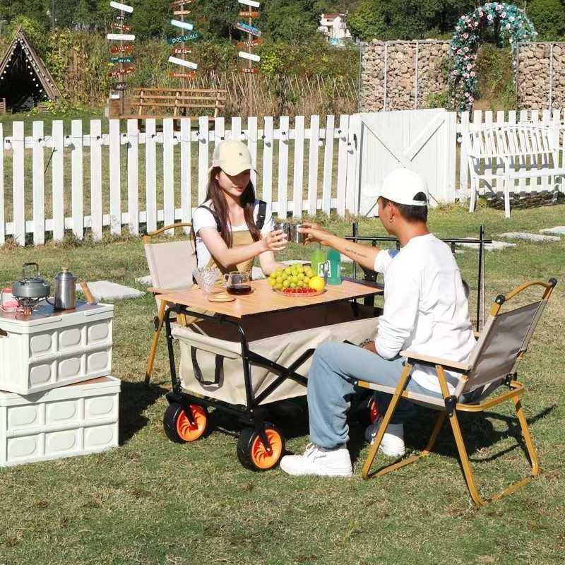 手推简易小拉车户外可折叠营地车露营超大野餐推车其他铁,淘宝优惠券,粉丝福利购,淘宝优惠卷