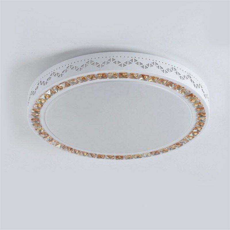 全光谱LED水晶吸顶灯圆形客厅灯新款卧室餐厅灯具50/60/80/100CM,淘宝优惠券,粉丝福利购,淘宝优惠卷