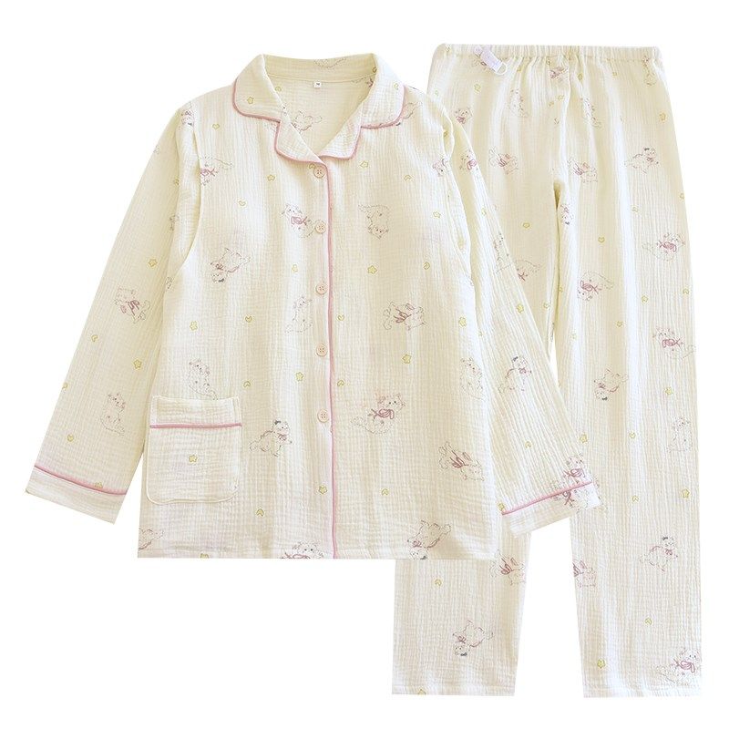 春夏季双层纯棉纱布胸垫月子服哺乳套装薄款孕妇睡衣产妇大码产后,淘宝优惠券,粉丝福利购,淘宝优惠卷