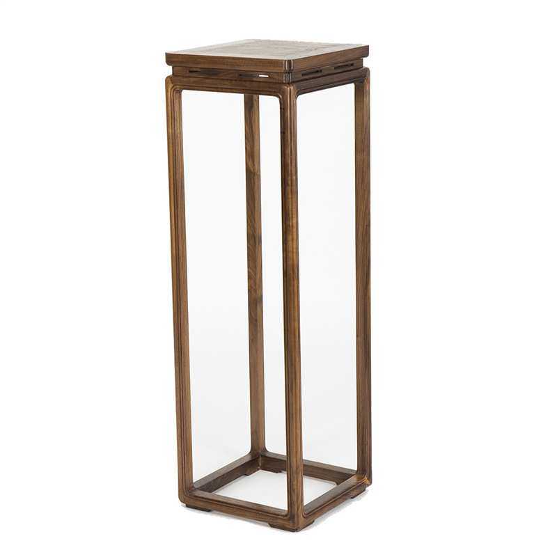 新中式黑胡桃花架实木置物架室内客厅花盆架阳台花几边几,淘宝优惠券,粉丝福利购,淘宝优惠卷