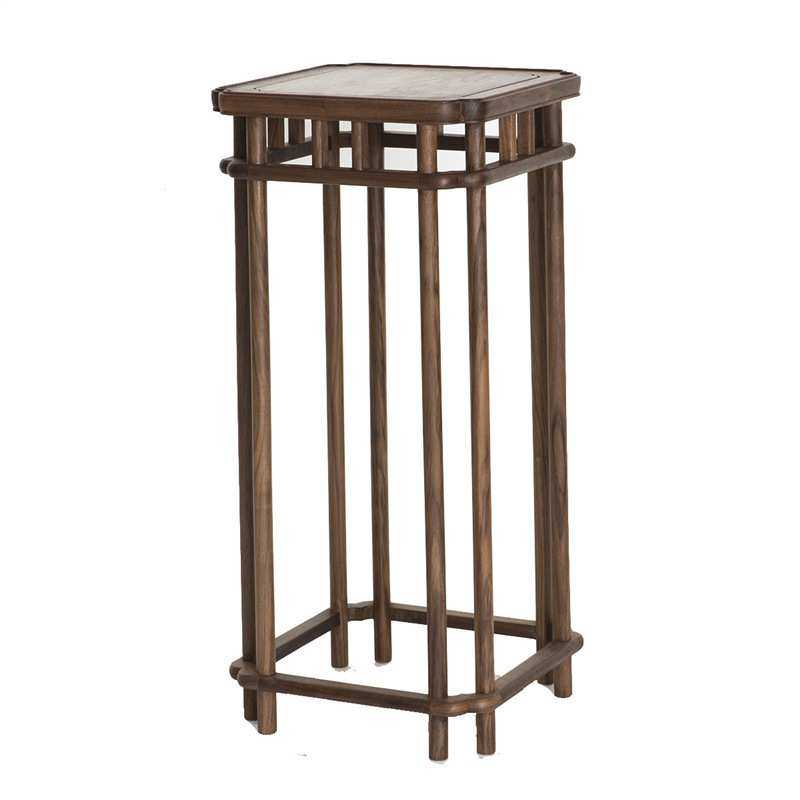 新中式黑胡桃花架实木置物架室内客厅花盆架阳台花几边几,淘宝优惠券,粉丝福利购,淘宝优惠卷