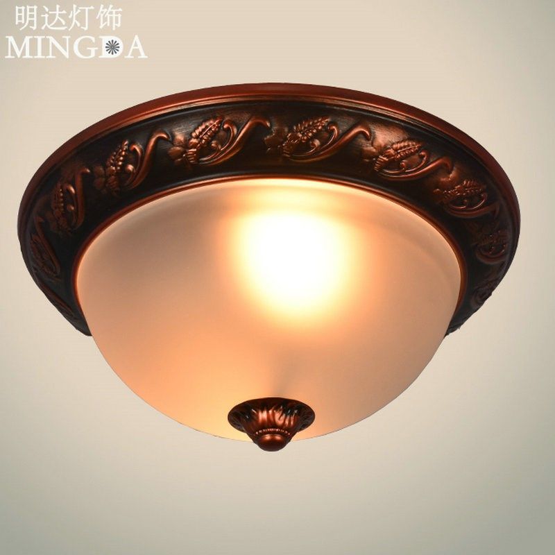 欧式吸顶灯简约美式阳台灯书房过道卧室田园灯具走廊餐厅铁艺灯饰,淘宝优惠券,粉丝福利购,淘宝优惠卷