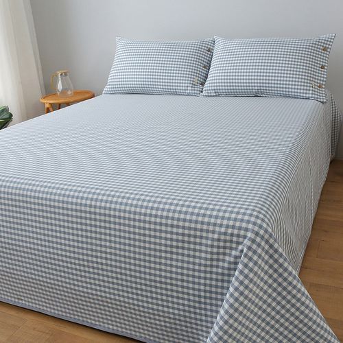 【高端A类】纯棉提花加厚老粗布凉席床单100全棉外贸棉麻床单夏季 - 图3