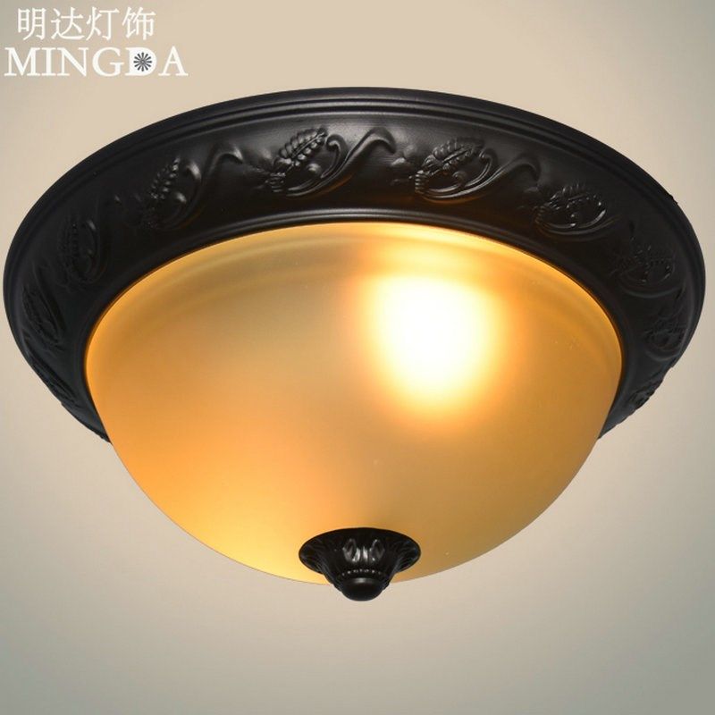 欧式吸顶灯简约美式阳台灯书房过道卧室田园灯具走廊餐厅铁艺灯饰,淘宝优惠券,粉丝福利购,淘宝优惠卷