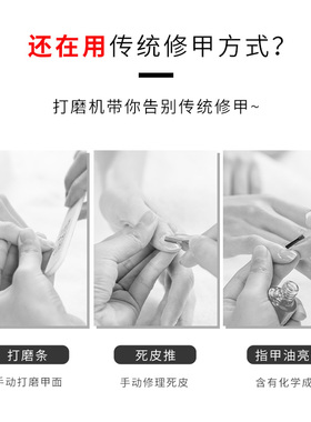 美甲钨钢打磨头去死皮打磨机卸甲前置处理打磨头日式陶瓷钻头套装