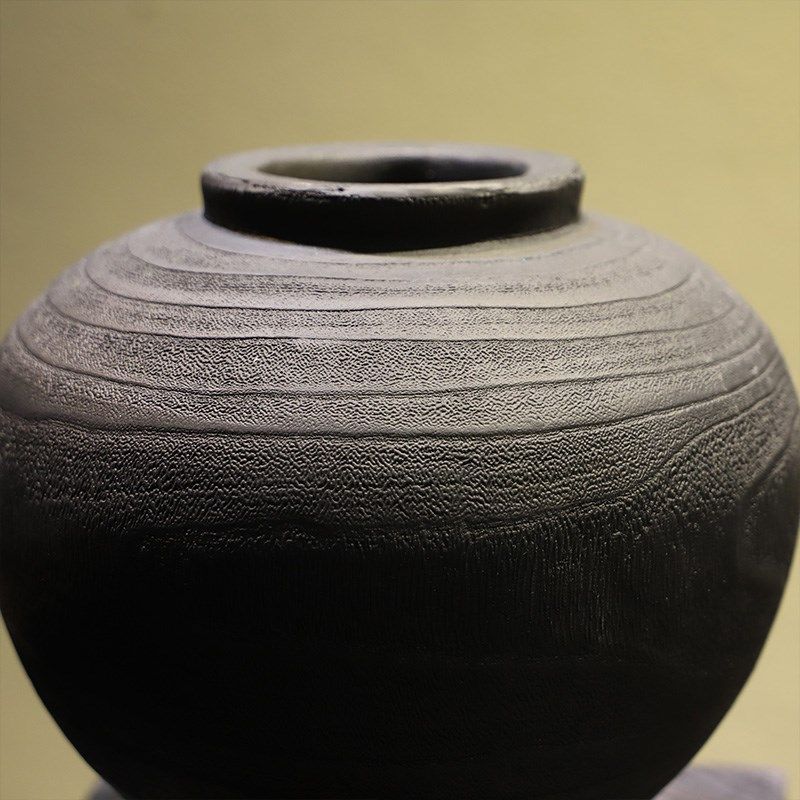 侘寂风黑色树脂花瓶禅意宋韵摆件民宿复古木纹咖啡厅家居桌面装饰,淘宝优惠券,粉丝福利购,淘宝优惠卷