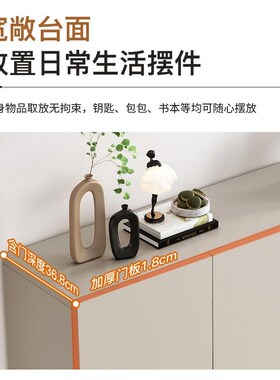 实木鞋柜家用门口新款2023爆款入户鞋柜玄关柜一体靠墙阳台收纳柜