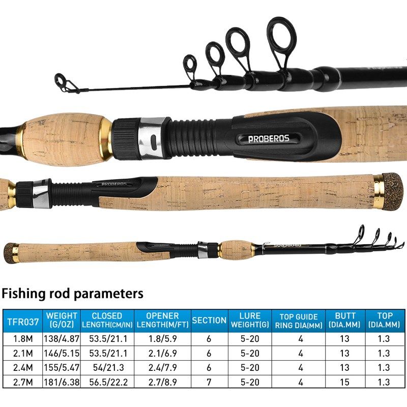 碳素伸缩路亚竿 便携1.8 2.1 2.4 2.7米钓鱼竿M调直柄枪柄海钓杆,淘宝优惠券,粉丝福利购,淘宝优惠卷