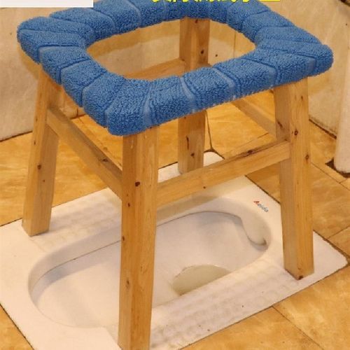 实木老年人残疾孕妇厕所坐便椅可折叠移动便携大便马桶器家用凳子 - 图2