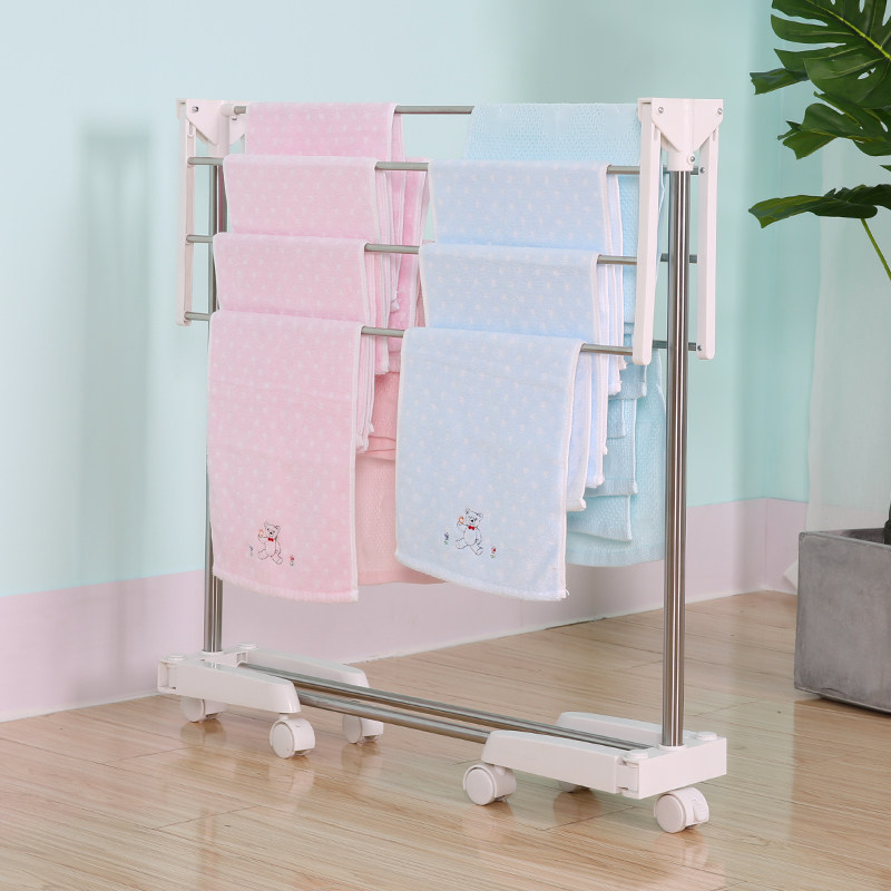 小型晾衣架落地折叠室内卫生间迷你婴儿晒衣架家用阳台飘窗毛巾架,淘宝优惠券,粉丝福利购,淘宝优惠卷