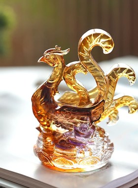 2025新款蛇年吉祥物琉璃青龙白虎朱雀玄武四神兽圣兽瑞兽摆件镇宅