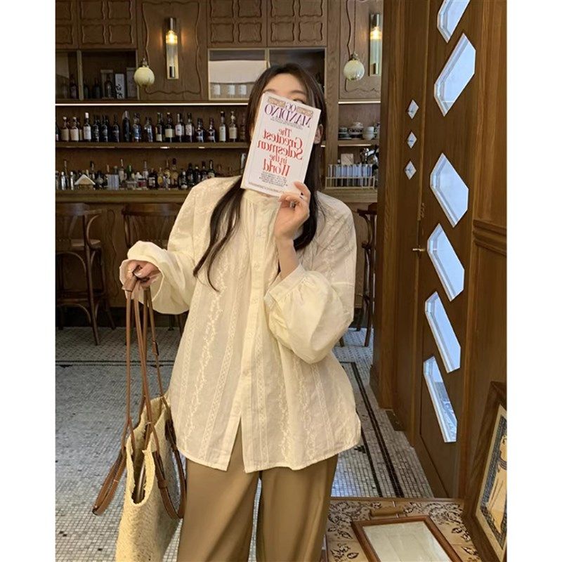 孕妇秋装套装法式复古蕾丝刺绣长袖衬衫上衣托腹阔腿裤春秋两件套,淘宝优惠券,粉丝福利购,淘宝优惠卷