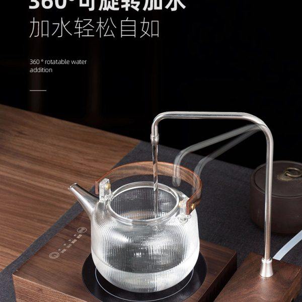 实木充电式电动抽水器桶装纯净矿泉水自动吸取水桌面上水器胡桃木,淘宝优惠券,粉丝福利购,淘宝优惠卷