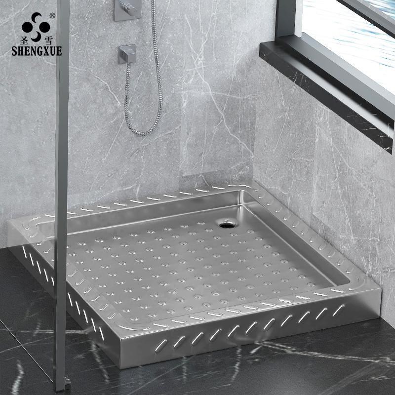 圣雪 304不锈钢淋浴房底盘加高地面防水家用卫R生间淋浴底盆防滑 - 图1