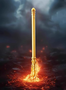 一笔定乾坤哪吒降魔笔火尖枪A乾坤圈新春朱炳仁男女生礼物摆件