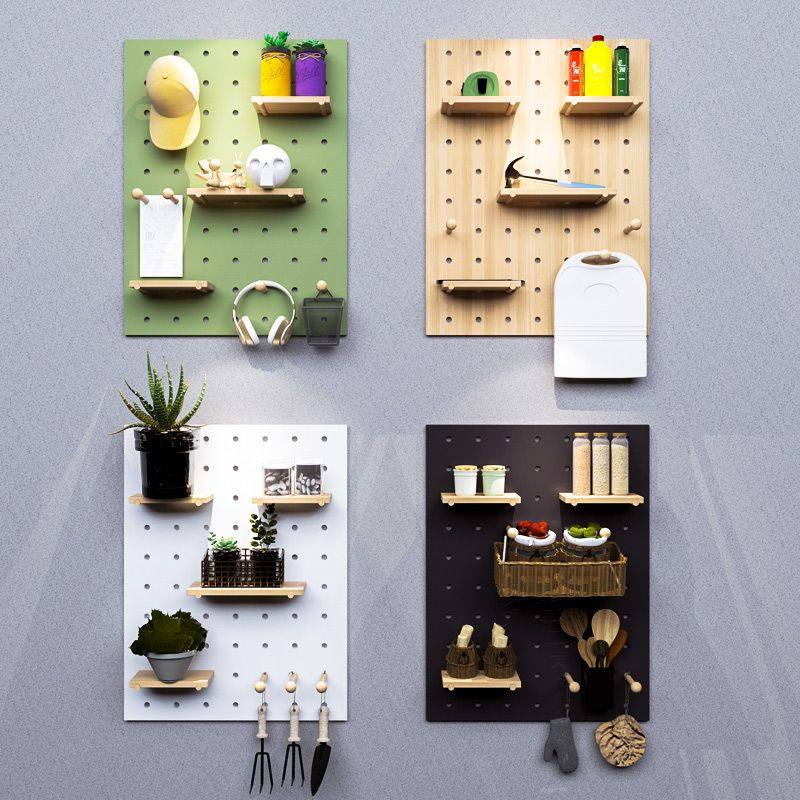 0J实木洞洞板定 制墙上置物架入户玄关免打孔客厅挂板木质搁板收,淘宝优惠券,粉丝福利购,淘宝优惠卷