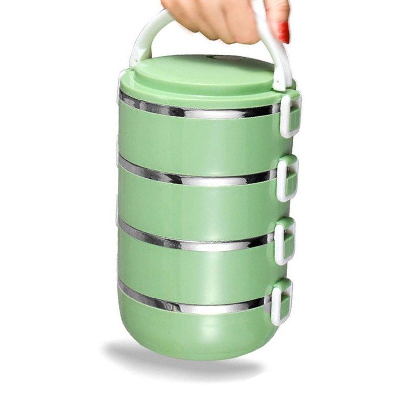 北欧风格学升二层饭盒不锈钢保鲜盒保温食格餐具学生便当盒餐盒上,淘宝优惠券,粉丝福利购,淘宝优惠卷