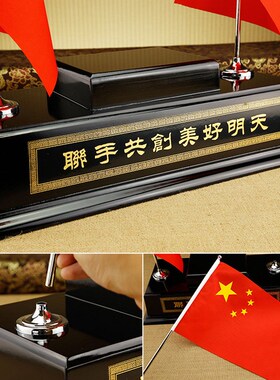 合作共赢握手工艺品摆件公司庆典办公室桌面装饰品开业礼品