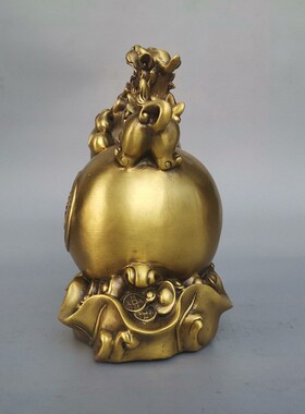 家用铜葫芦摆件金钱元宝葫芦貔貅财葫芦家居办公工艺品礼品