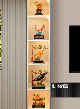 乔迁送礼入户玄关酒柜摆件轻奢高档客厅餐边柜电视柜两边装饰用品