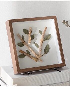 标本框灯光画中空立体相框DIY创意干花中式装饰画框678寸