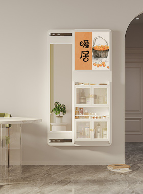 现代多功能实木墙饰创意简约电表箱装饰画遮挡箱弱电箱壁挂置物架
