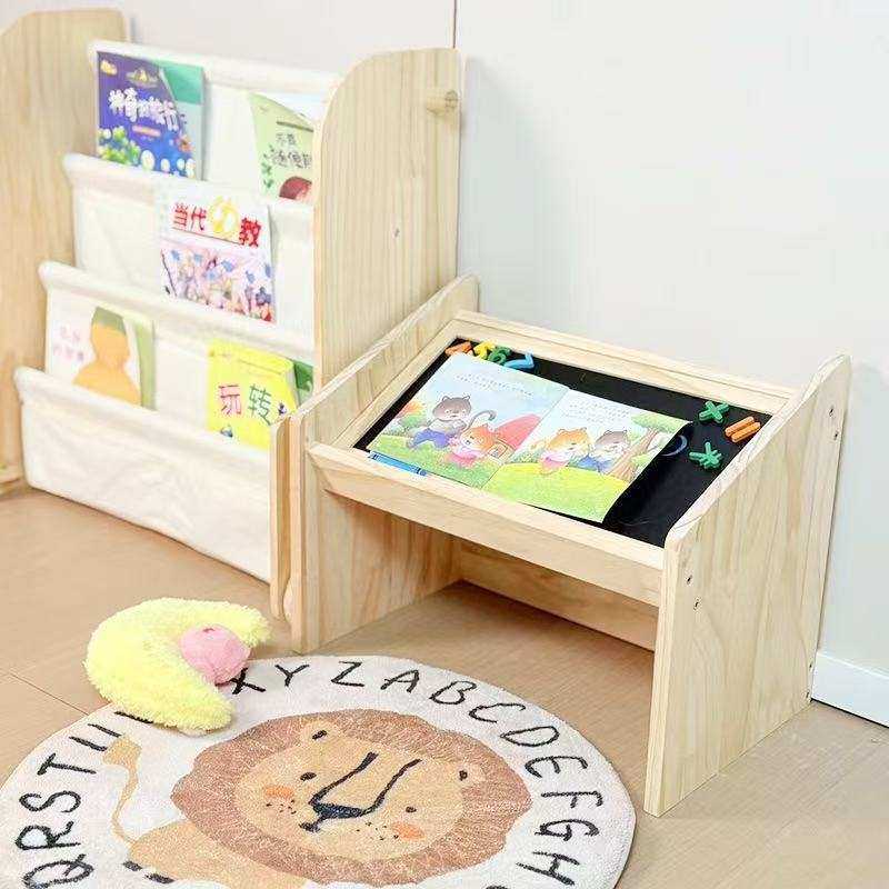 跨境实木阅读架双面磁吸画板家庭儿童桌面写字画板绘本架二合一,淘宝优惠券,粉丝福利购,淘宝优惠卷