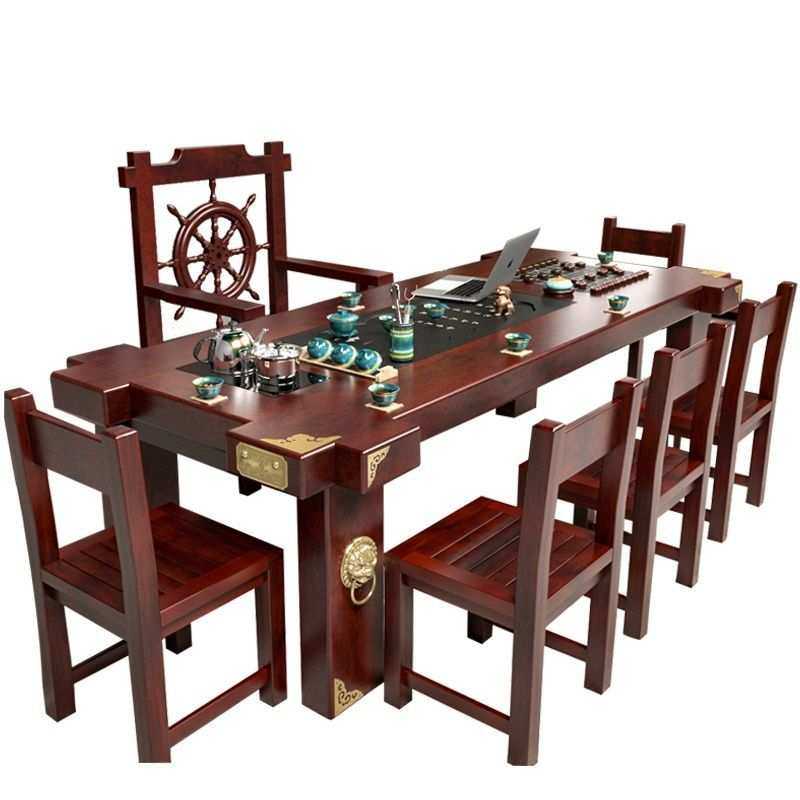 老船木茶桌椅组合实木茶台茶几家用客厅办公室中式原木泡茶桌整装,淘宝优惠券,粉丝福利购,淘宝优惠卷