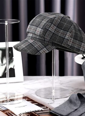 透明亚克力帽架假发展示架  圆形杠铃底座手表饰品展示架
