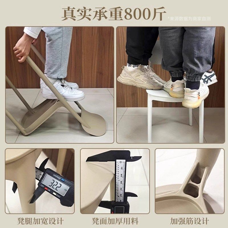 靠背餐椅家用现代简约加厚久坐舒服塑料凳子北欧网红商用餐桌椅子,淘宝优惠券,粉丝福利购,淘宝优惠卷