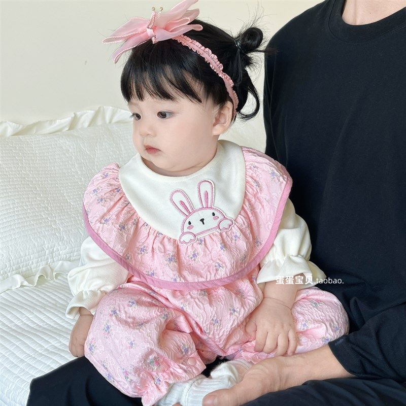 超萌婴儿衣服秋装连体哈衣女宝宝衣服可爱洋气一岁外出春秋季幼儿,淘宝优惠券,粉丝福利购,淘宝优惠卷