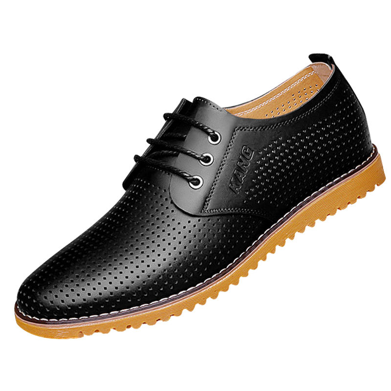 男士凉鞋真皮男鞋软皮透气牛皮牛筋底休闲皮鞋韩版英伦镂空洞洞鞋,淘宝优惠券,粉丝福利购,淘宝优惠卷