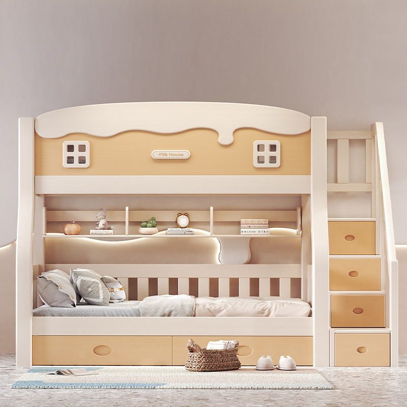 上下床双层床全实木高低床小户型大人两层子母床上下铺木床儿童床,淘宝优惠券,粉丝福利购,淘宝优惠卷