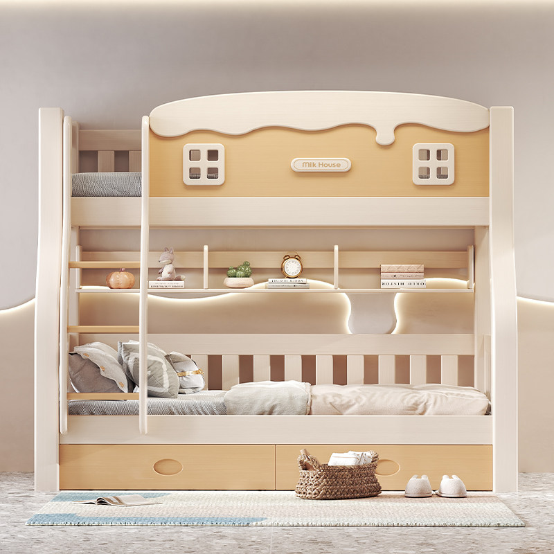 上下床双层床全实木高低床小户型大人两层子母床上下铺木床儿童床,淘宝优惠券,粉丝福利购,淘宝优惠卷