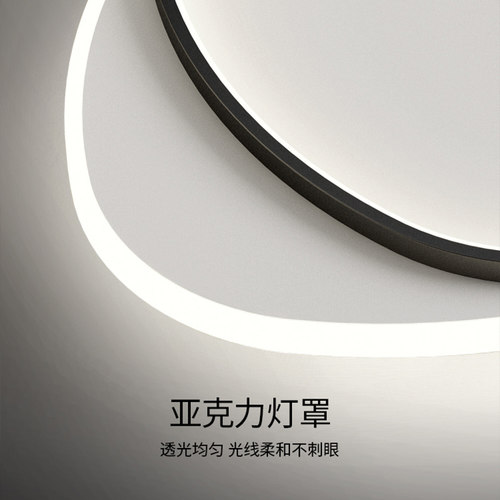 极简薄简约卧室灯2022年新款主卧吸顶灯现代轻奢客厅书房阳台灯具 - 图1