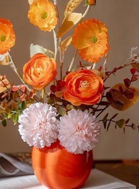 假花仿真花摆设干花花束客厅摆件花艺家居装饰品高档餐桌摆花