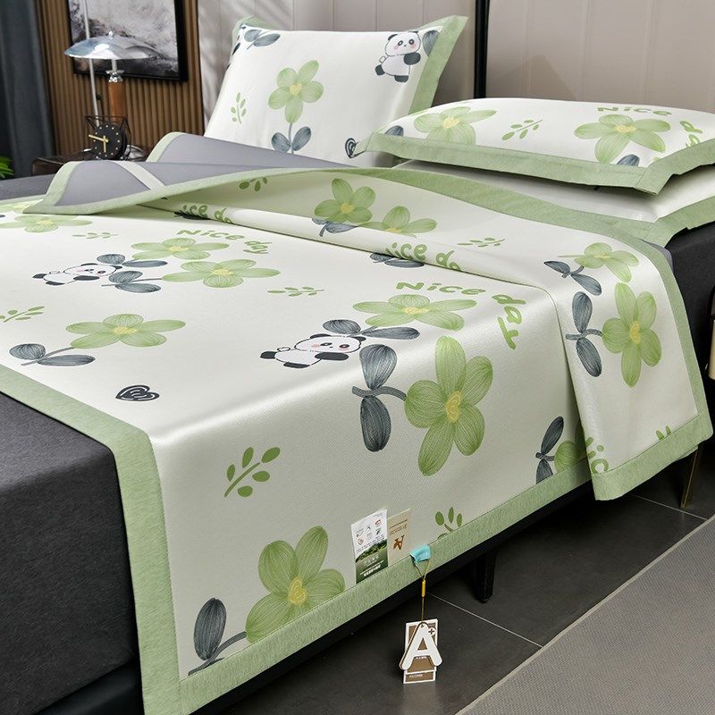 轻奢凉席床单款夏天冰丝席2024新款可机洗A类空调席婴儿可用软席,淘宝优惠券,粉丝福利购,淘宝优惠卷