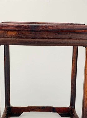 红酸枝微凹黄檀云石炕几红木工艺品盆景奇石底座摆件支持定 制