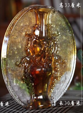 琉璃福禄屏风摆件居家客厅玄关装饰桌柜摆放装饰创意葫芦工艺礼品