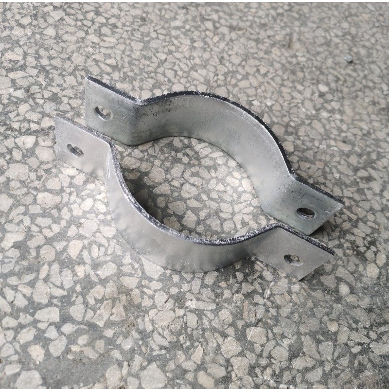 加宽镀锌路灯杆卡箍加厚电线杆抱箍50*5扁铁管卡C型管箍广告牌卡,淘宝优惠券,粉丝福利购,淘宝优惠卷