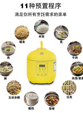 跨境220V家用厨房用品2L精致容量智能电饭煲汤米分离蒸汽电饭锅