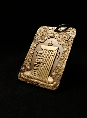 Ke佛牌新款挂件eo全新唐卡t十相自在嗡啊哞黄铜纯yns吊坠rn精致am